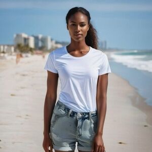 Hollister Curvy Ultra High Rise Mom Shorts Jean Denim Distress Blue Shorts S. 29